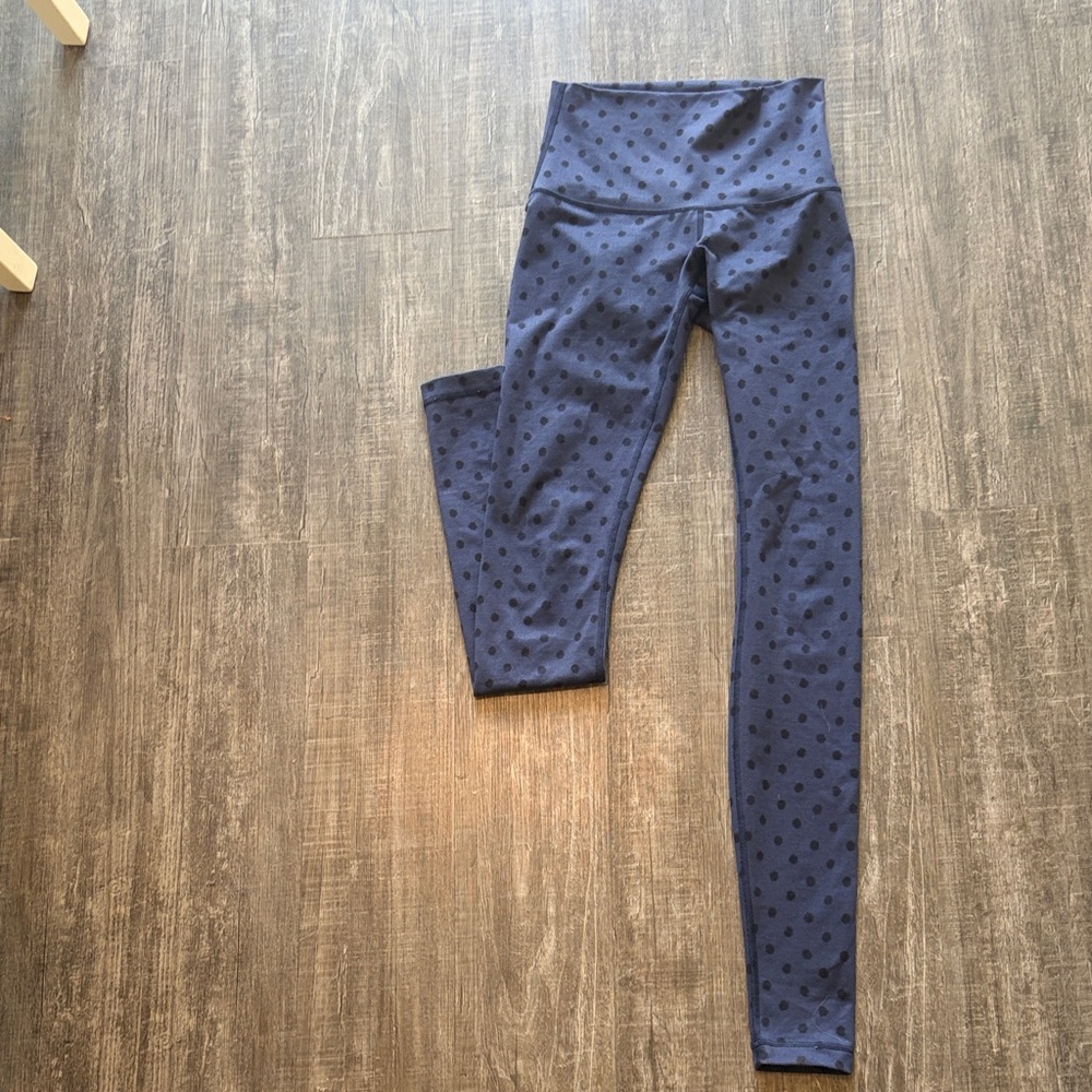 lululemon athletica Navy Blue Polka Dot Leggings